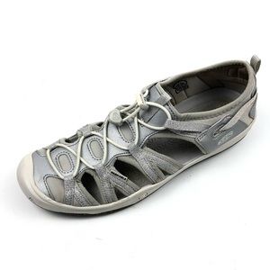 Keen Big Kid Sz6 Moxie Casual Gray Silver Sneaker